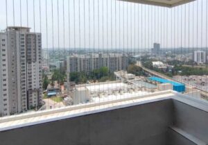 Balcony invisible grill